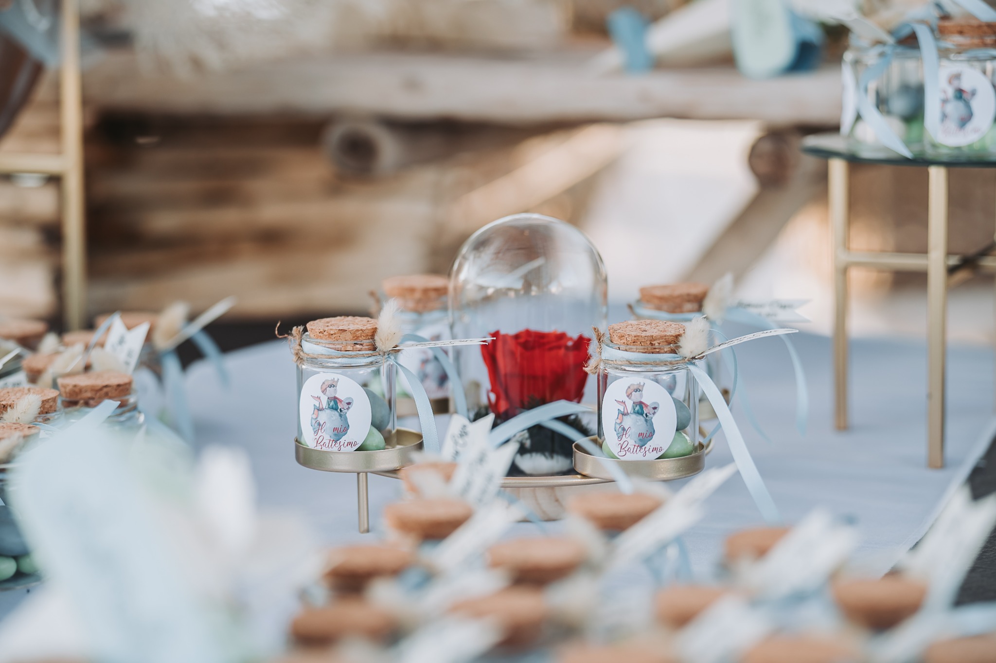 Dettagli della tavola per la festa
