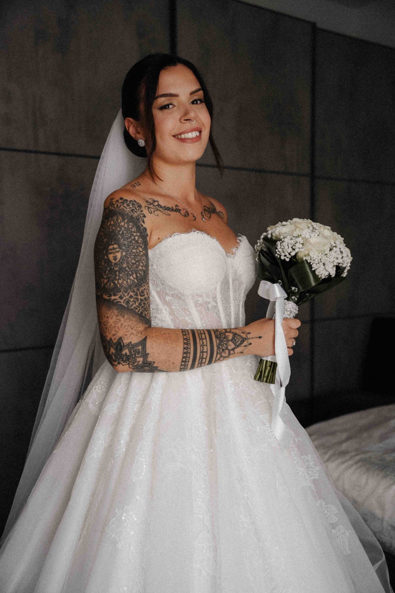 La sposa con il bouquet