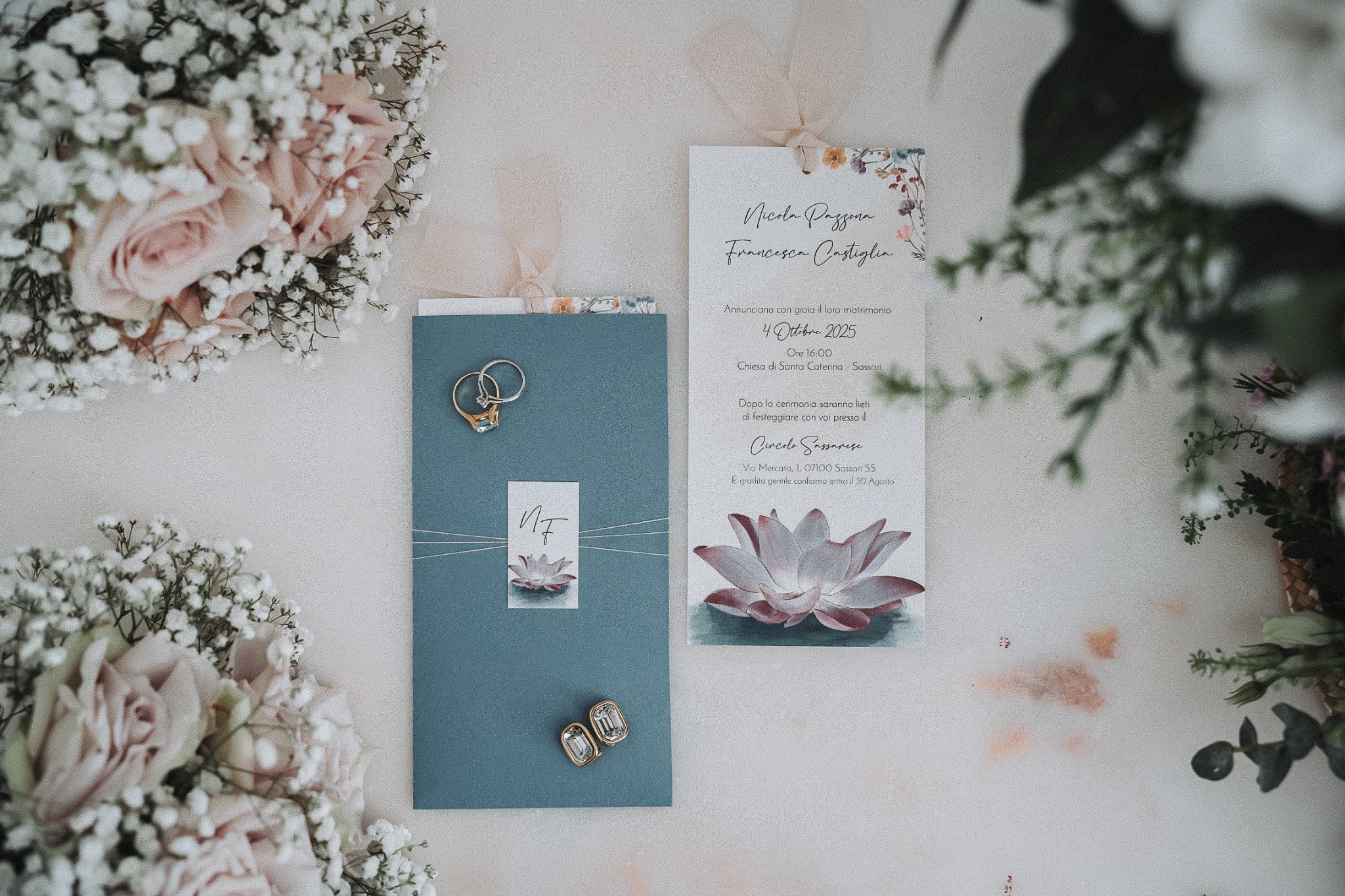 Partecipazioni e dettagli del matrimonio